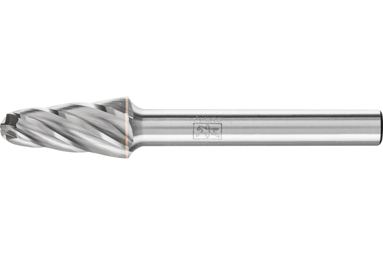 Picture of Pferd HICOAT® Carbide Bur SL-3 14° Taper ALU Cut 3/8" x 17/16" x 1/4" Shank